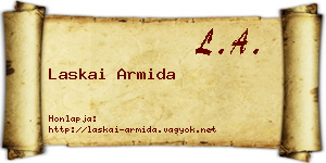 Laskai Armida névjegykártya